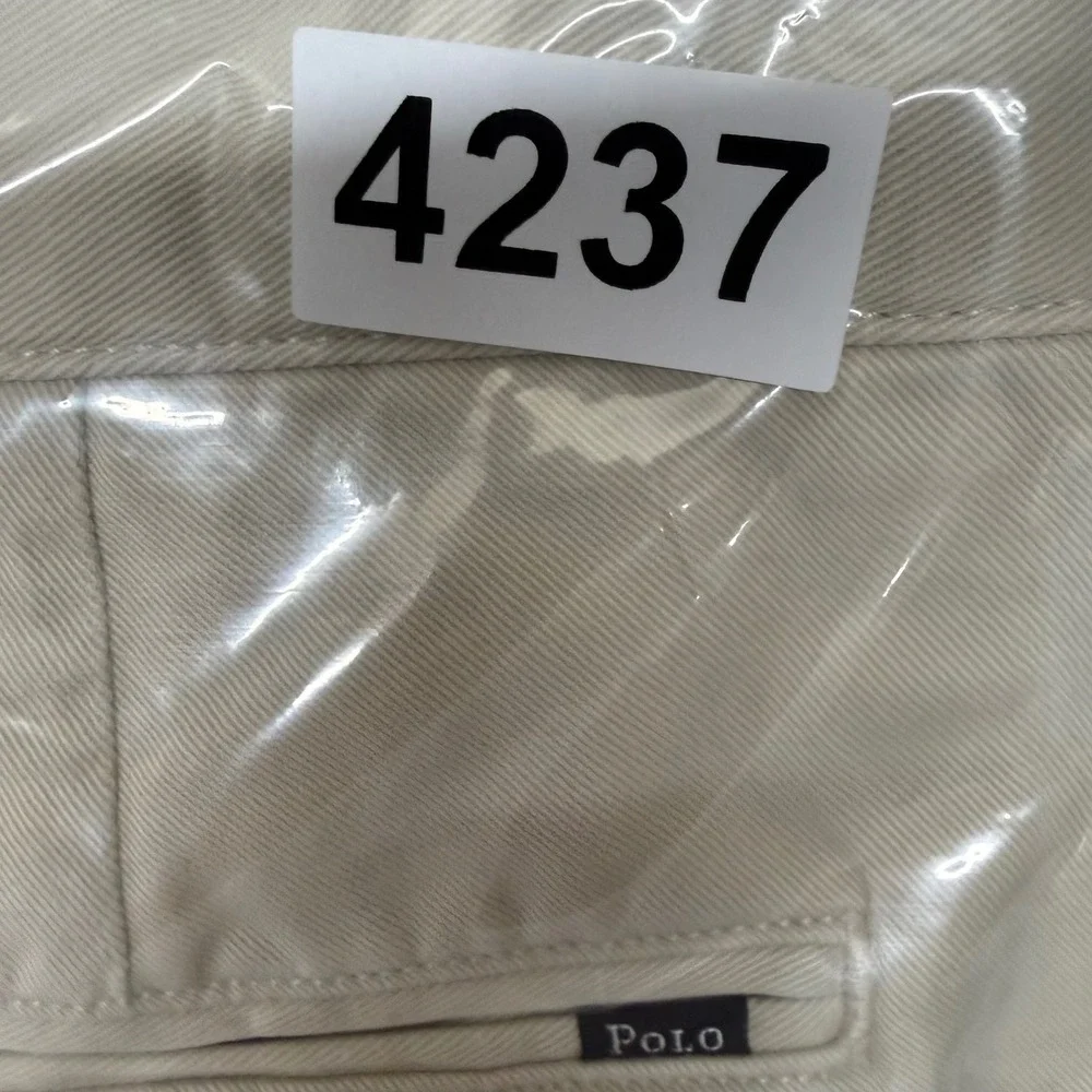 Polo Ralph Lauren Chino Pants Mens 38x32 Beige Classic Fit Cotton Twill Khakis